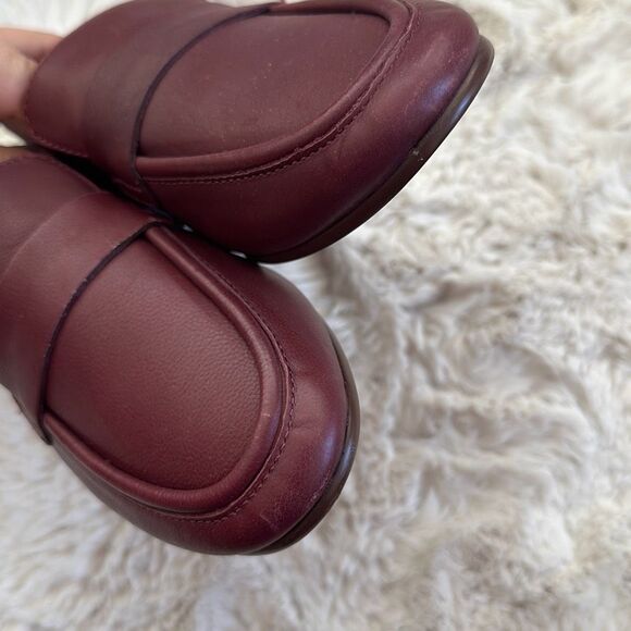 Madewell The Lacey Loafer in Leather Cabernet Size 5 - Picture 3 of 12